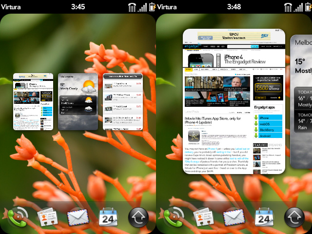 WebOS multitasking